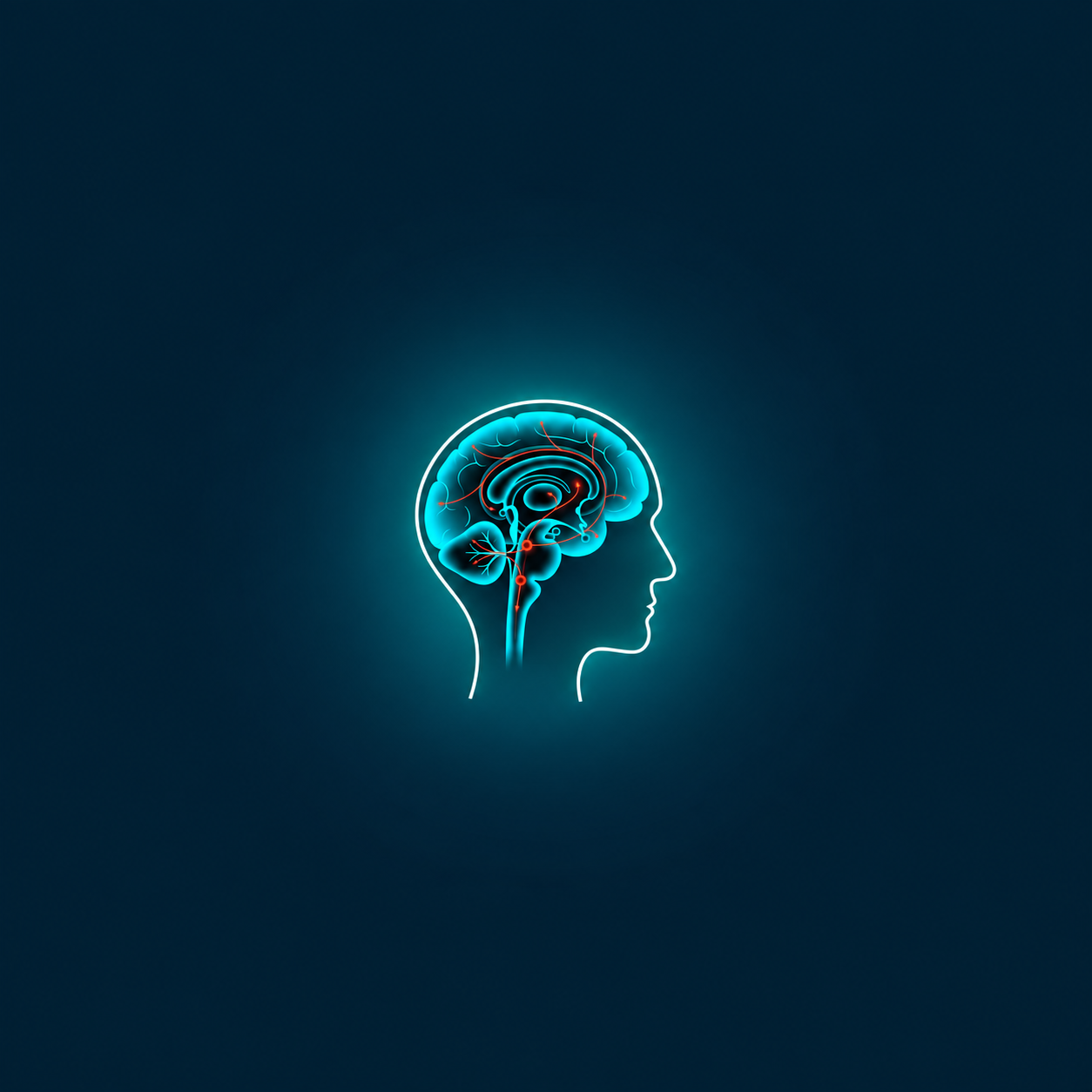 NUVEX neural brain and head logo
